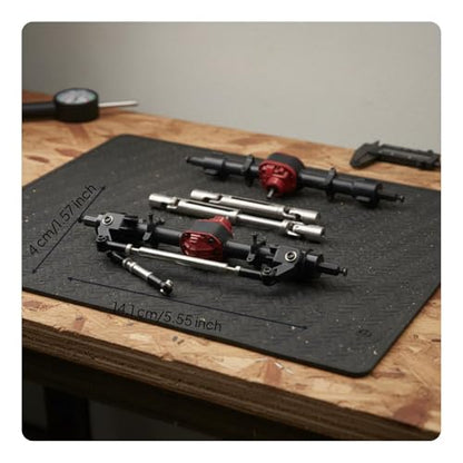 Simhoa Electric Car RC Crawler Upgraded Axle Drive Shaft Set Precision Metal Gears and Assembly Designed for Stability Suitable for Hobby Model Building, Black - color: Black