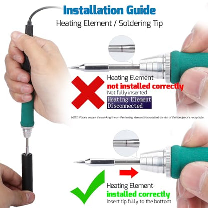 WEP 928D-IV Soldering Iron Kit with Fast Heating with C235 Tip, Dynamic Screen, Compact USB Soldering Iron with Tool Bag, Multi-Functional Cover, Type-C Charging, Sleep Mode, PD/QC Protocols - style: Upgraded Style