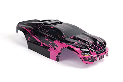 SummitLink Custom Body Muddy Hot Pink Over Black Style Compatible for E-Revo 1/10 Scale RC Car or Truck (Truck not Included) ER-HP-01