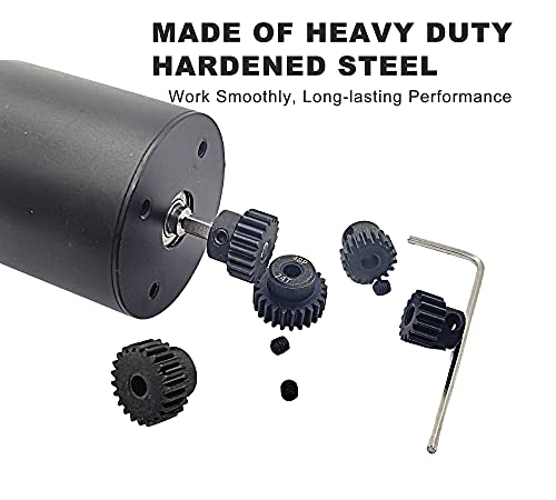 48P Pinion Gear 16T 18T 20T 22T 24T with Screwdriver for 1/10 RC Motor | Hardened Metal,High Strength,Wear Resistant 48P Pinion Gear Set for Traxxas Arrma HSP HPI AXIAL Tamiya Losi - size: 16T/18T/20T/22T/24T