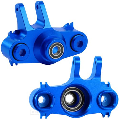 RC Steering Block Knuckle Arm Upgrades Part for 1/10 T-Maxx/E-Maxx,Aluminum Steering Block Knuckle Arm w/Rubber Shielded Bearing Hops up,#5334,Navy Blue - color: Navy Blue - (Upgrades Part)
