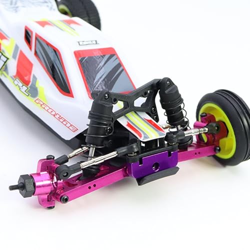 RC Suspension Arm Kit for Losi Micro-B RC 2WD Buggy RTR RC Aluminum Alloy Front Rear Swing Arms Steering Cups C-Seats CVD Shaft Connecting Rods (Pink Suspension Arm Set 8 Pcs) - color: Pink Suspension Arm Set 8 Pcs