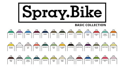 Spray.Bike Spray Paint - Chicago Yellow | Designed Mainly for Bicycles | Multi-Use Acrylic Spray Paint for Metal, Plastic | High Coverage Bike Paint, 400ml - color: Chicago Yellow - 400ml