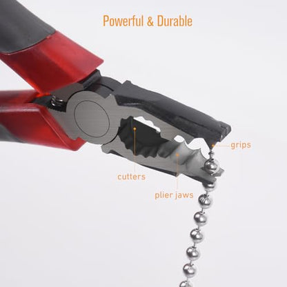 Manual Ball Chain Connector Pliers | Cutting & Joining Pliers for Curtain Roller Blind Accessories | Metal Chain Splicing Tool