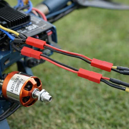 JST Female to JST Female Connector,5Pcs 22AWG 2 Inch RC Motor ESC Conversion Cable Plug Wire Adapter Electronic ESC Motor Extension Cable for RC Car Boat Accessories