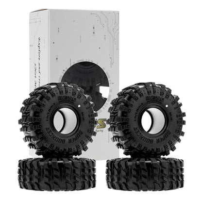 MEUS RACING 1.0 Tires - MS6 Super Bouncer Crawler Tires for TRX4M SCX24 FCX24 AX24 1/24 1/18 RC Crawler, 0.94/2.52/R1.0, #M1001 - size: M1001