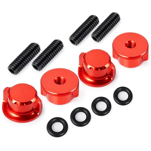 RC Cars Spare Parts For Traxxas For Slash 1/10 Metal Front Rear Shock Mount Steering Blocks Linkage Adapter 2Wd Short Course Truck Parts RC(Adapter-Red) - color: Adapter-Red