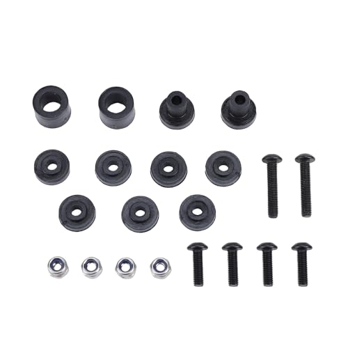 Drfeify RC Magnetic Body Post Kit for 1/10 Scale Crawlers, 72mm and 81mm Adjustable Mount Set Compatible with SCX24 Axial Model Car Body Shell