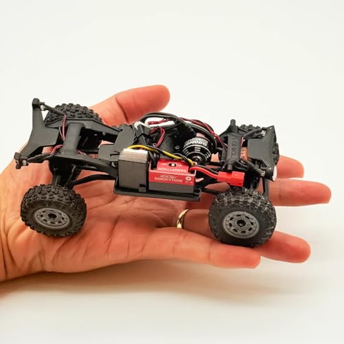 furitek NANOPYTHON 20A/50A Brushed/BRUSHLESS ESC with Built-in Wireless Module for 1/18 1/24 1/30 1/32 RC Crawlers - Remote Control Car Upgrades (FUR-2737)