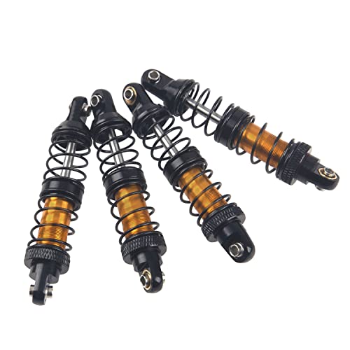 4Pcs ShareGoo Metal Shock Absorber 70/80/90/100/110/120mm Damper Compatible with Tamiya CC01 Traxxas TRX4 Axial SCX10 D90 D110 RR10 1/10 RC Crawler Car (70mm Hole Distance) - size: 70mm Hole Distance