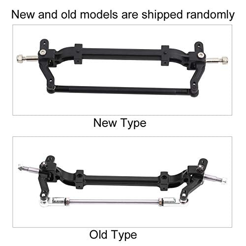 VBESTLIFE CNC Aluminum Front Steering Rod Link Axle for 1/14 RC Tractor Truck, Replacement Upgrade Steering Wheel Pole Assembly Parts