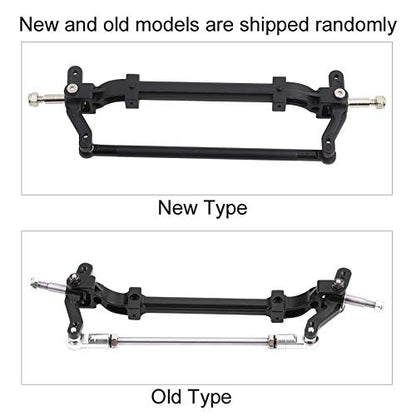 VBESTLIFE CNC Aluminum Front Steering Rod Link Axle for 1/14 RC Tractor Truck, Replacement Upgrade Steering Wheel Pole Assembly Parts