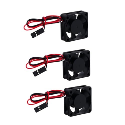 3Pcs Plastic 30mm 3010 RC Car Brushless Motor Heatsink ESC Cooling Fan DC 5V for HSP HPI Wltoys Himoto Tamiya Redcat 1/8 1/10 1/12 Scale 540 550 Motor Upgrades Part