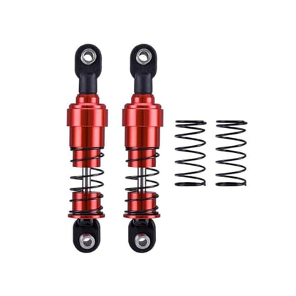 75mm-115mm Big Bore Shocks, RC Crawler Shocks for 1/10 RC Crawler LCG Chassis Gspeed V3 Element Enduro SCX10 TRX4 Gamde R1 Comp Builds DIY (Red 75mm 2pcs) - color: Red 75mm 2pcs