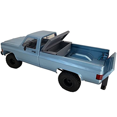 Toolbox Spare Battery Box Truck Bed Upgrade Parts for FCX18 K10 / EAZYRC Glacier RC Crawler（No Vehicles Included）