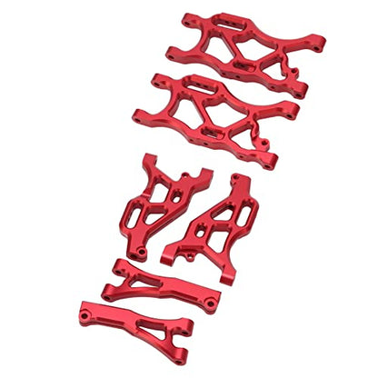RC Suspension Arm Set, RC Front Rear Swing Arms with Ball Compatible for ARRMA 1/7, for Infraction 6S, for 6S 1/8 RC Cars (Red) Body Parts