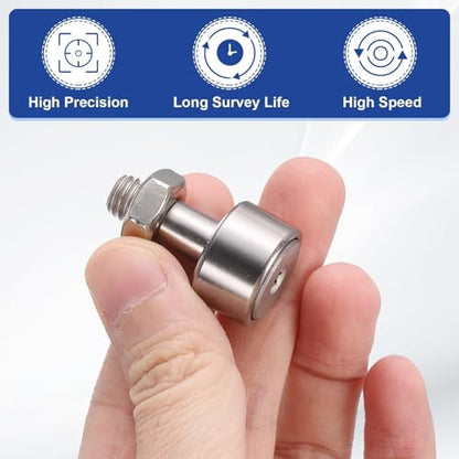 AXK 1pcs Cam Drive Wheel CF5 KR13 M5x13x23mm SUS304 Stainless Steel Standard Transmission Roller for Automated Assembly Conveyo - size: CF5/KR13—M5X13X23mm