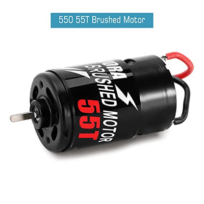 INJORA 550 3-Slot Waterproof Brushed Motor for 1/10 RC Car（55T） - size: 55T