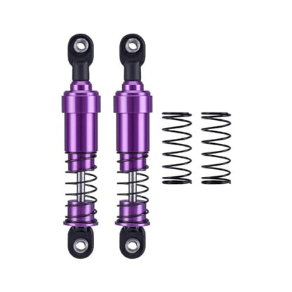 75mm-115mm Big Bore Shocks, RC Crawler Shocks for 1/10 RC Crawler LCG Chassis Gspeed V3 Element Enduro SCX10 TRX4 Gamde R1 Comp Builds DIY (purple 85mm 2pcs) - color: purple 85mm 2pcs