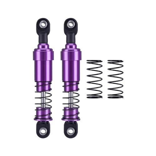 75mm-115mm Big Bore Shocks, RC Crawler Shocks for 1/10 RC Crawler LCG Chassis Gspeed V3 Element Enduro SCX10 TRX4 Gamde R1 Comp Builds DIY (purple 85mm 2pcs) - color: purple 85mm 2pcs