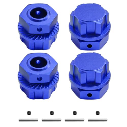 Aluminum Wheel Hex & Wheel Nut 24mm for Arrma 1/5 KRATON 8S BLX,Outcast 8S BLX Upgrades Parts,Wheel Hub Adapter Parts # ARA310928# ARA310929 (Blue) - color: Blue