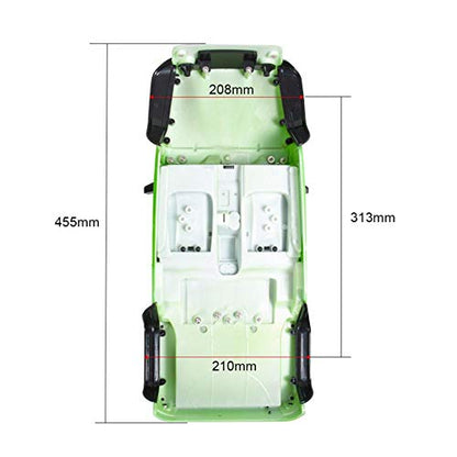 1/10 Jeep Hard Body Shell kit,Open Car Shell Kit 313mm Wheelbase for RC Crawler Car Axial SCX10 SCX10 II 90046 90047 RGT EX86100 (Orange) - color: Orange