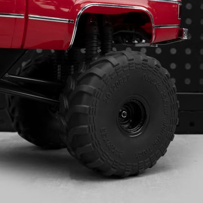 MORLORDY 4Pcs Plus RC Wheels & Tires Set 80 * 33mm for Axial SCX24 FCX24 AX24 TRX4M TFMS 1/18 1/24 RC Car Truck Upgrade Parts