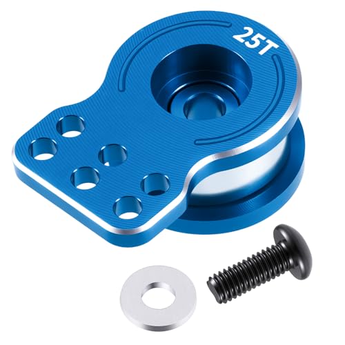 MORLORDY Adjustable 25T RC Servo Saver Aluminum Unloading Servo Arm for 1/12 Tamiya Lunch Box CW-01 Chassis Midnight Pumpkin RC Truck Upgrade Parts (Blue) - color: Blue