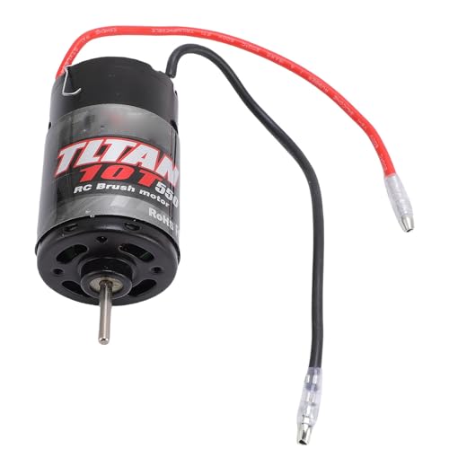 550 10T RC Brushed Motor Aluminum Copper High Speed Crawler Motor with Built in Heatsink and Cooling Fan for 1 10 RC Crawler Axial SCX10 JL 90046