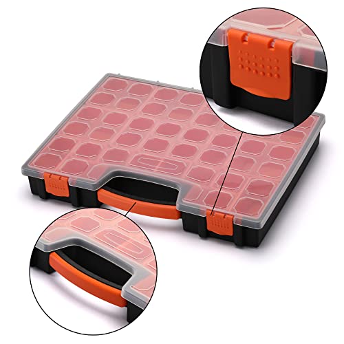 Multi-Purpose Toolbox, Professional Organizer with 24 Bin Compartments, Box Organizer for Hardware, Screws, Bolts, Nuts, Nails, Tools, Arts - size: 1 PCS Multi-Purpose Toolbox