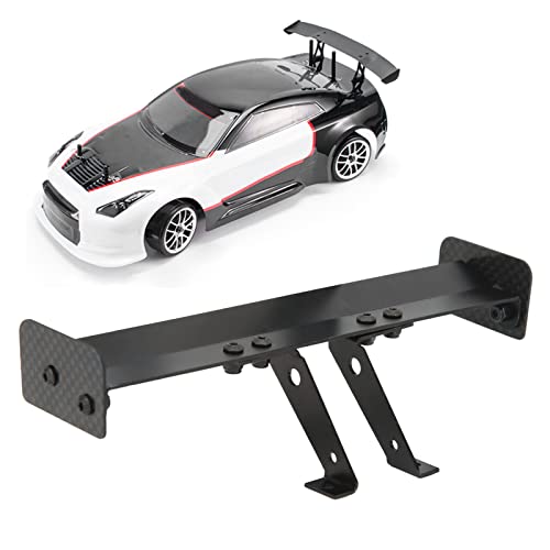 RC Rear Wing, RC Tail Wing Aluminum Alloy 1/10 Tail Spoiler Car Body Spoiler Body Shell for 1/10 Remote Control Vehicle Model