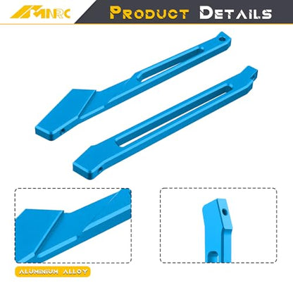 Chassis Brace Set Front Rear Brace for Arrma 1/7 Fireteam Mojave Talion 6S EXB RTR Upgrades Part Blue - color: Blue