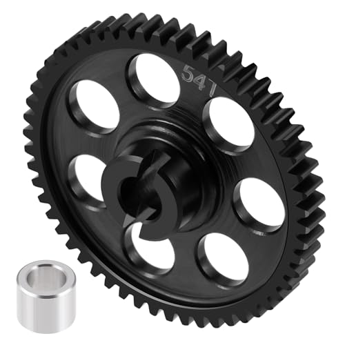 LSG Steel 0.5M 54T Spur Gear for 1/18 Tra-xxas LaTrax Teton Rally SST Teton | Metal Heavy Duty Precision CNC Machined Main Gear for RC Car Upgrades Part