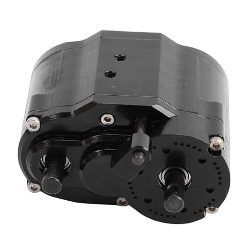 Dual Speed Transmission, Alloy 2 Speeds Gearbox Replacement for SCX10 D90 1/10 RC Crawler, with Full Time Four Wheel Drive and Reinforced Suspension System