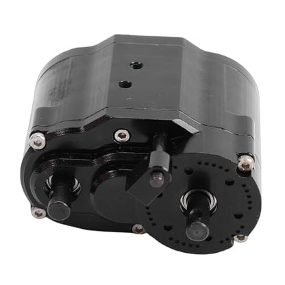 Dual Speed Transmission, Alloy 2 Speeds Gearbox Replacement for SCX10 D90 1/10 RC Crawler, with Full Time Four Wheel Drive and Reinforced Suspension System
