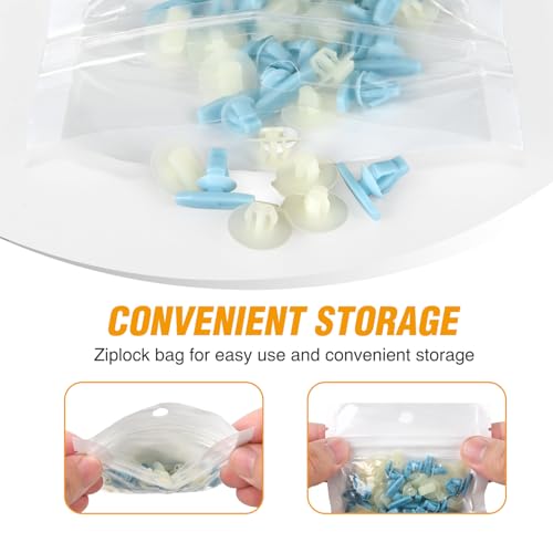 GOOACC 50PCS Door Panel Weatherstrip Retainers 90651-TP8-003 90651-TA0-003 Compatible with Honda CR-V CR-Z Civic Clarity Fit Acura RLX 2012-On - color: 50Pcs Door Panel Weatherstrip Retainers