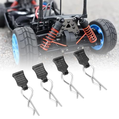 RC Body Clips, Replacement Upgrade Parts R Pin Clips with Pull Tabs for WLtoys 124008 124010, Remote Control Car Body Clips