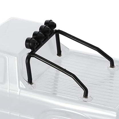 INJORA RC Clear Body with Roller Cage for 1/24 RC Tracked Car Axial SCX24 Upgrade Parts