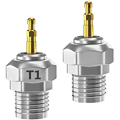 2Pcs Vgoohobby Glow Plug Universal T1 Hot Spark 70117 Nitro Engine Parts Compatible with 1/8 1/10 Traxxas Himoto Kyosho HSP HPI Redcat RC Car Truck