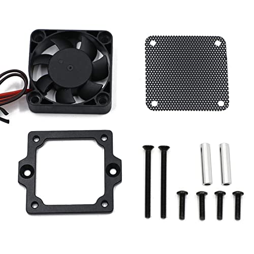 Metal ESC Cooling Fan Kit for TRAXXAS Trx4 Trx6 for Land Rover Defender for Ford 1/10 RC Car Accessory