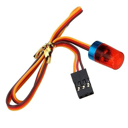 Ultra Bright LED Police Light Rotating Flash Alarming Strobe Lamp 5Modes for 1/8 1/10 1/14 RC Car Firefighting Ambulance Crawler Truck Lighting for CC01 D90 SCX10(9x15mm,Red) - color: 9x15mm,Red