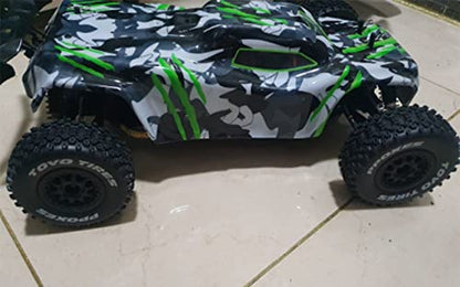 1/10 RC Short Course Truck Wheels and Tires with 12mm Hex 1:10 Scale Off Road Tyres for 1/10 RC Off-Road Car Traxxas TRX4 Slash Arrma Losi Tenacity Vkar 10sc Hpi RC Buggy Car 4PCS (C Tires) - color: C Tires