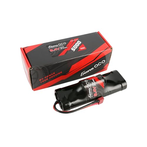 Gens ace 8.4V 5000mAh Ni-MH Battery Hump Style with T Plug(4Pcs) - size: 4Pcs
