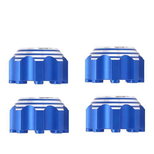 VBESTLIFE RC Wheel Hex Adapters, Aluminum Alloy 8x32 to 17mm Hex Adapters for 8x32 3.8in Wheels Electric Car Truck (Blue) - color: Blue