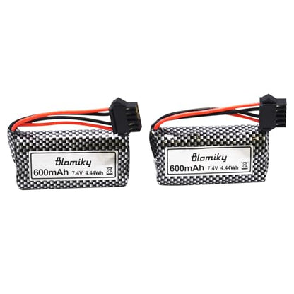 Blomiky 7.4V 600mAh Li-ion SM-5P Plug Battery Suitable for R108 R308Mini 2101 TX2P1 Remote Control RC Boat / R308Mini Battery