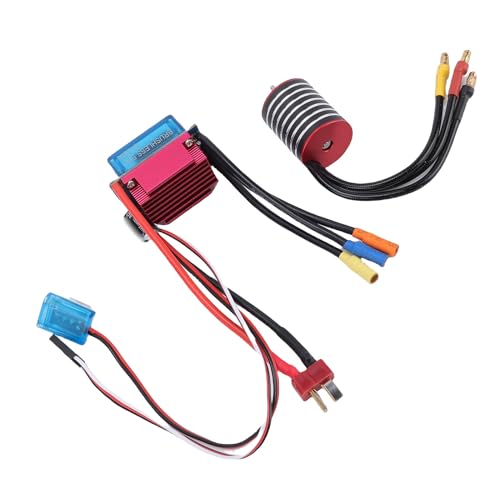 7200Kv Sensored Brushless Motor Combo | 35A ESC High for 1/18 1/16 1/14 RC Racing Car CNC Aluminum (6300KV) - size: 6300KV