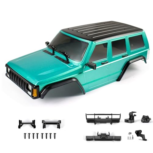 1/18 Hardtop Body Shell for TRX4M Bronco and Defender Chassis,6.10in Length,RC Crawler Upgrade Part – Fits TRX4M Body Mounts - color: Green