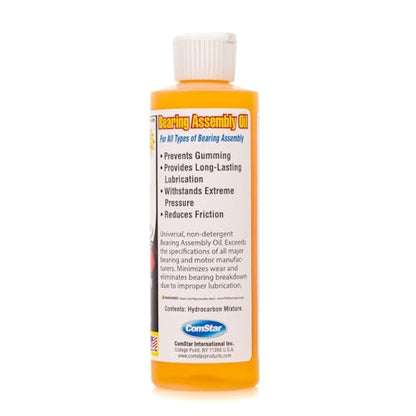 Bearing Assembly Lube Oil, 8 Oz, SAE 20 Weight, Prevents Gumming, Protects Against Rust and Wear, Provides Long-Lasting Lubrication, Withstands Extreme Pressure (Pack of 24) - size: 8 Oz (Pack of 24)