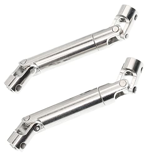 2Pcs Treehobby Stainless Steel Centre Drive Shaft CVD Drive Shaft 110mm-155mm Compatible with Axial Tamiya RC4WD D90 90028 SCX10 SCX0016 1/10 RC Off-Road Crawlers Car