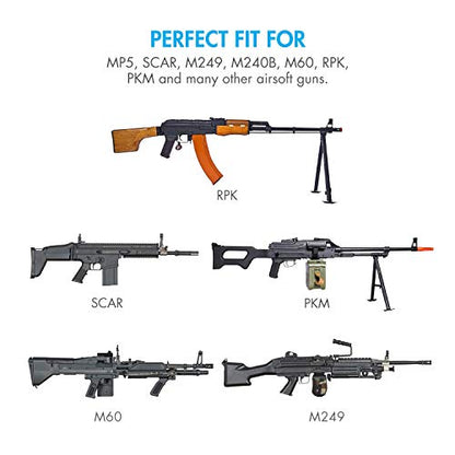 Tenergy 9.6V Airsoft Battery 1600mAh NiMH Flat Battery Pack w/Mini Tamiya Connector for Airsoft MP5, Scar, M249, M240B, M60, G36, M14, RPK, PKM